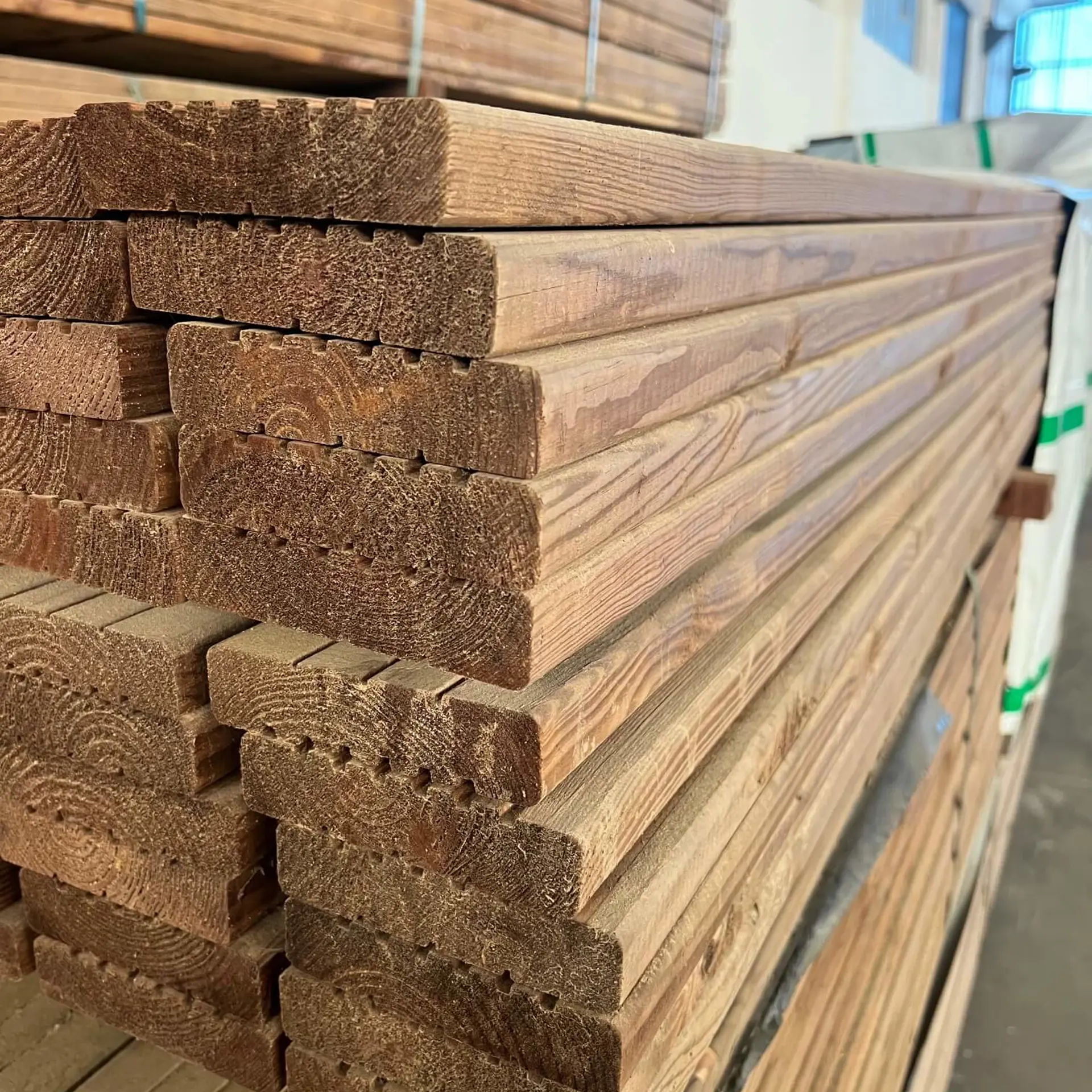 Dark Brown Pine Decks - 28x120x3600
