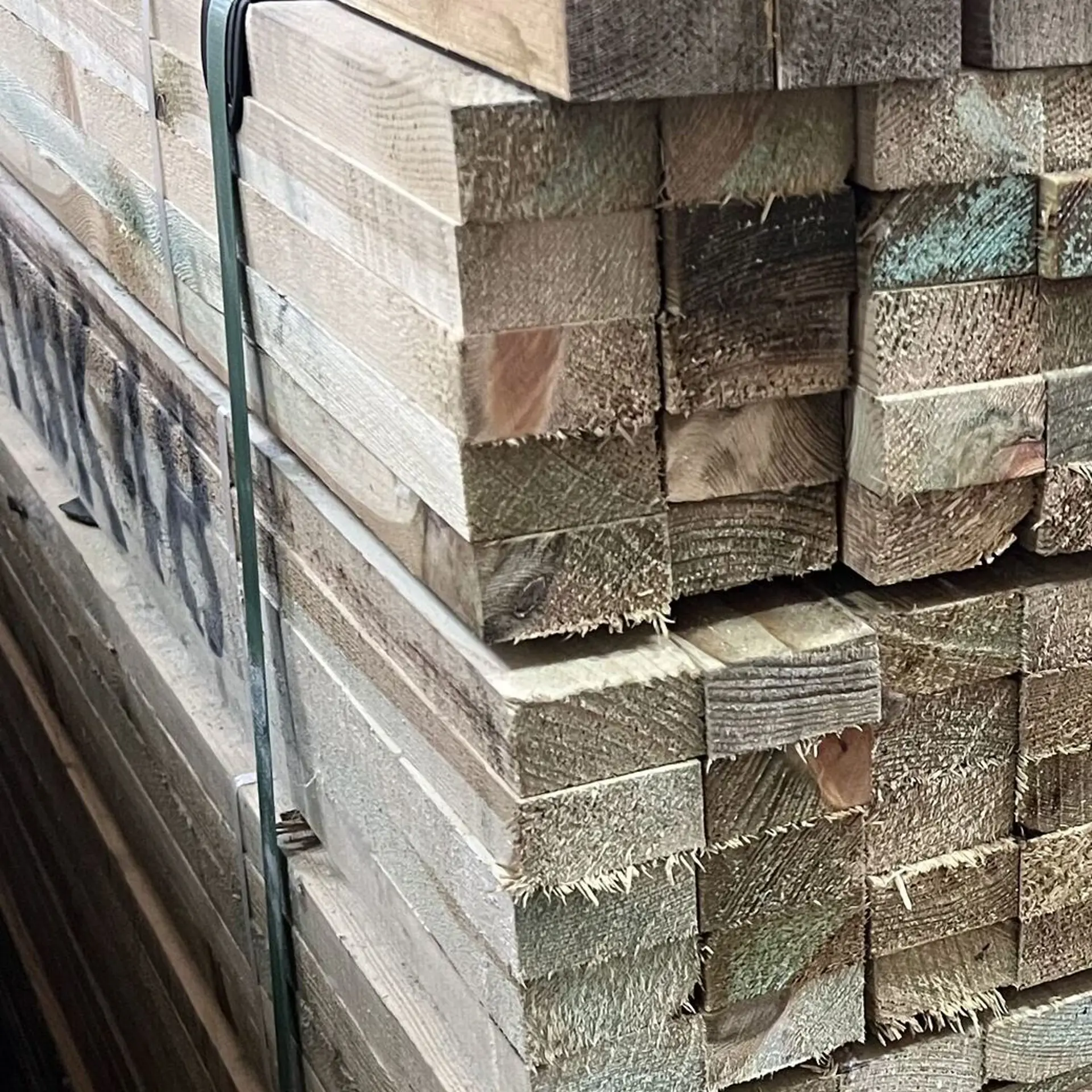 Pine slats rough - 25x50x2400