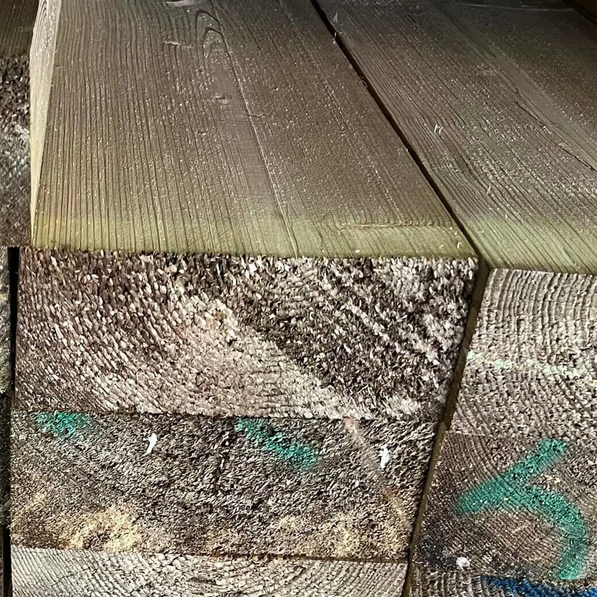 Solid pine beams, planed - 80x160x4000