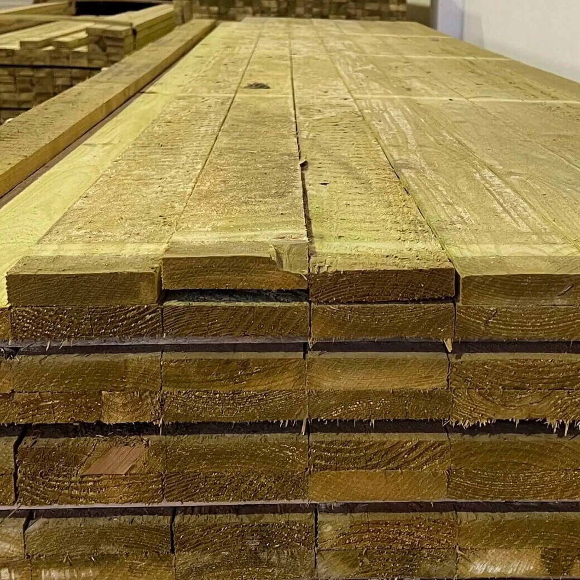 Treated pine rough boards  - 22x98x4800