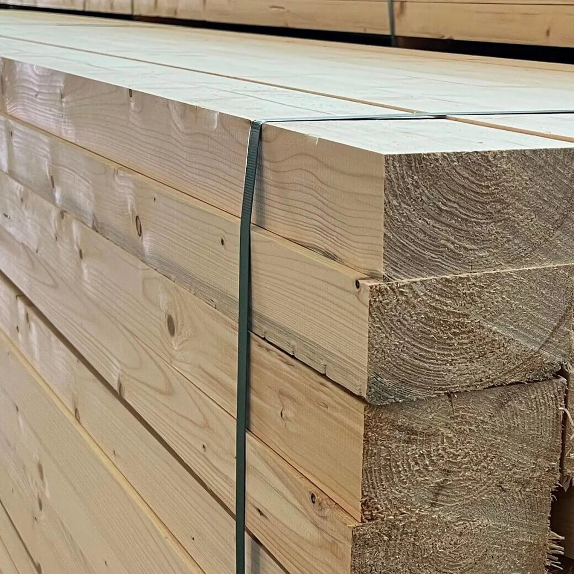 Solid spruce beams, planed - 80x200x6000