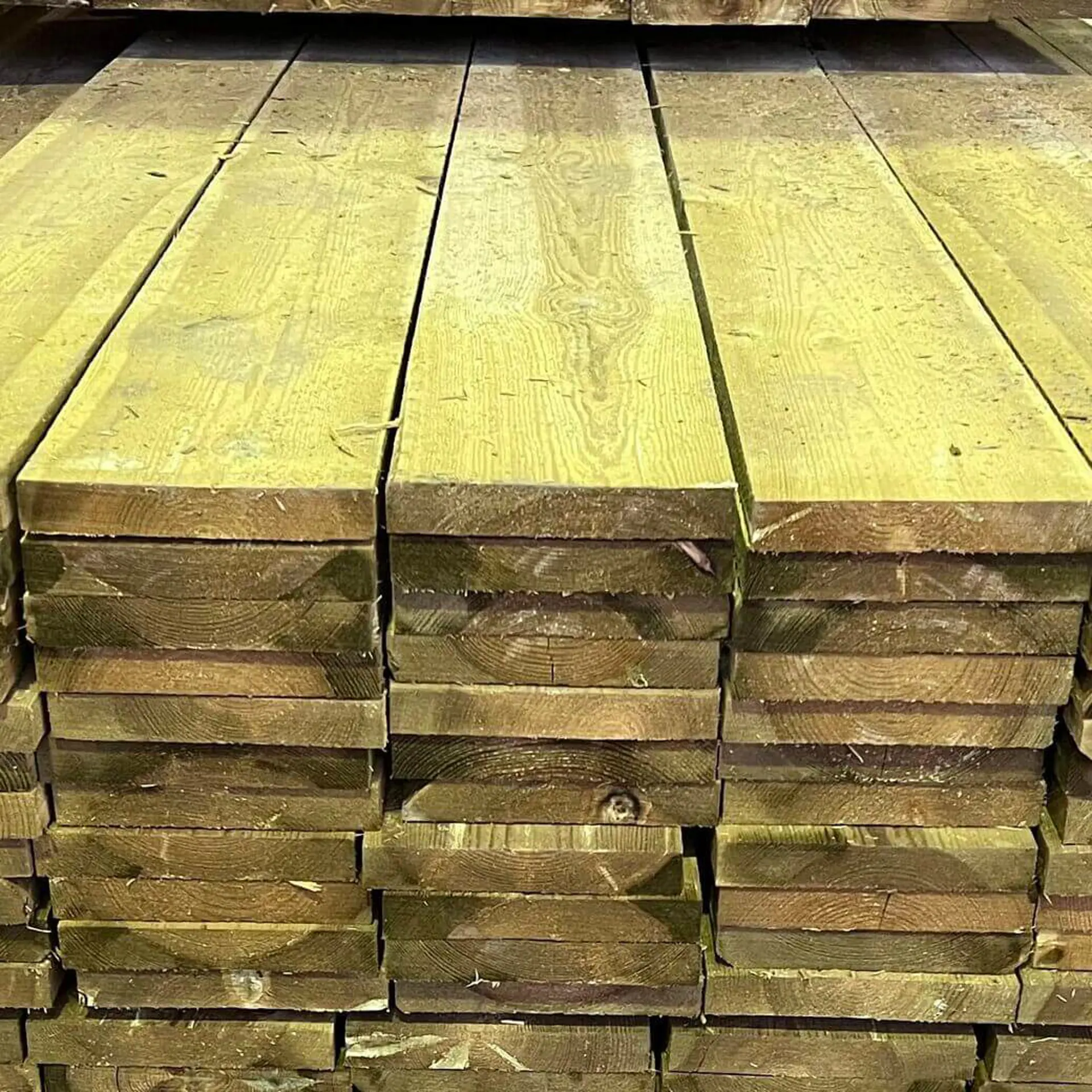 Treated pine rough boards - 22x150x3600