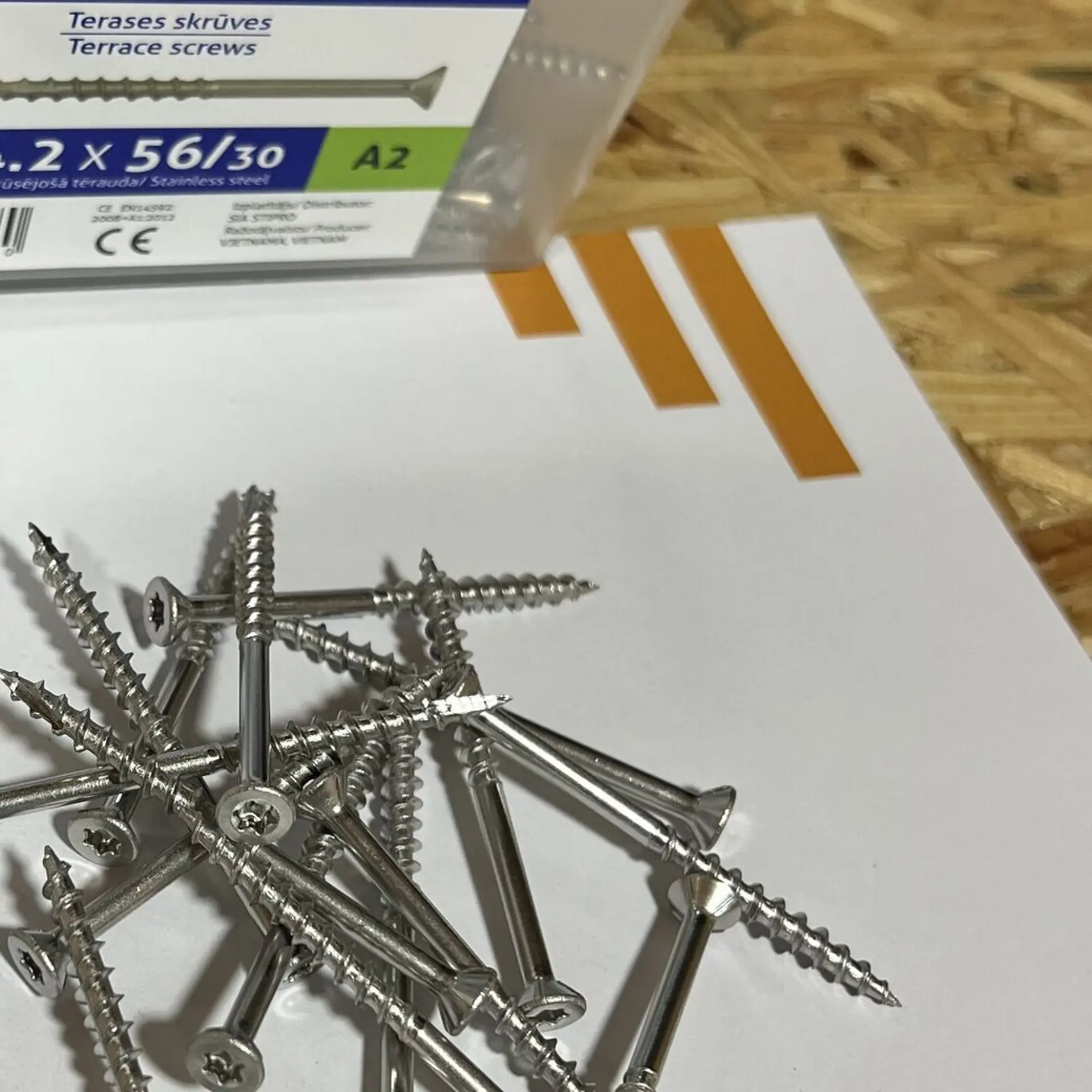 EASYFIX Terrace Screws  - 250 un - 4.2x56