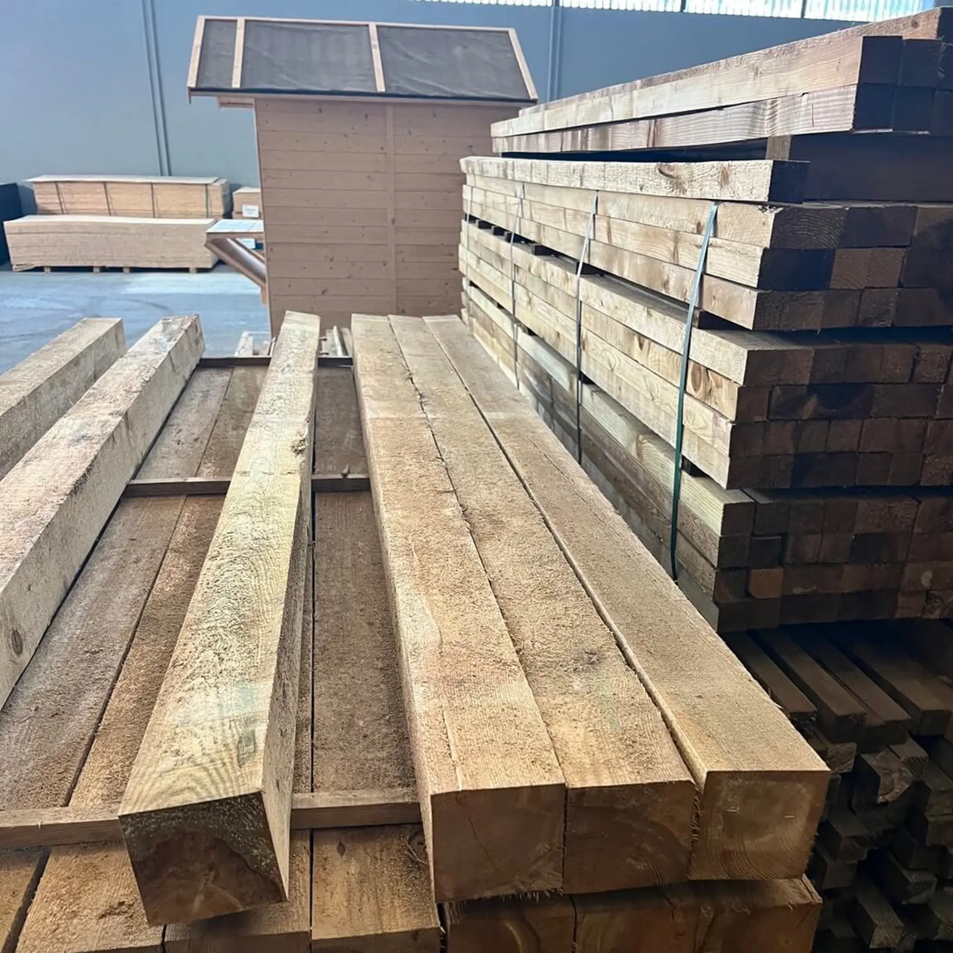 Pine joists rough - 100x100x2400